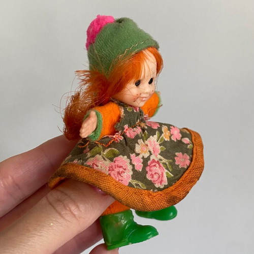 Pippi Longstocking Miniature Doll 1980s used by El Greco
