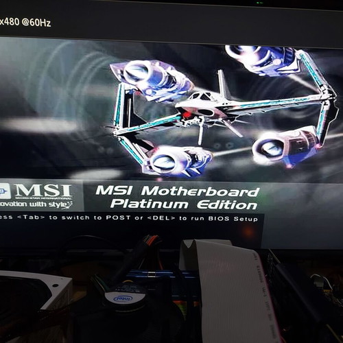 MSI P6N SLI Platinum motherboard like new with Intel Core 2 Duo CPU and DDR2 RAM