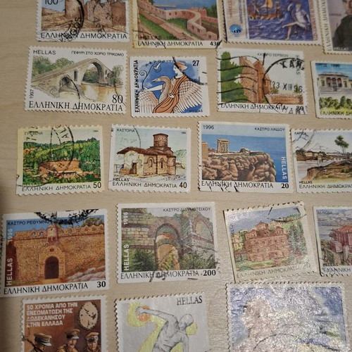 Greek stamps sealed, like new, set of 38