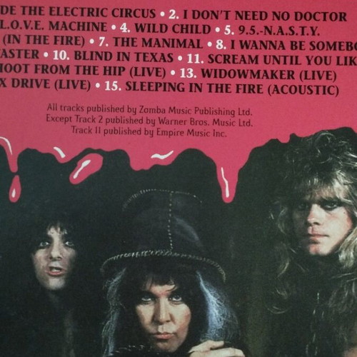 W.A.S.P. Live...In The Raw Diggi reissue like new, metal