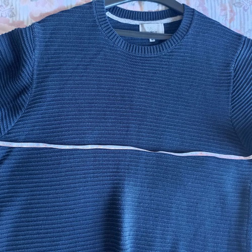 Marks & Spencer Tailored Fit sweater medium, 100% cotton, navy blue, like new