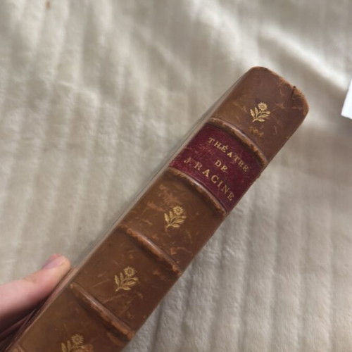 Theatre de J. Racine vintage French book refurbished