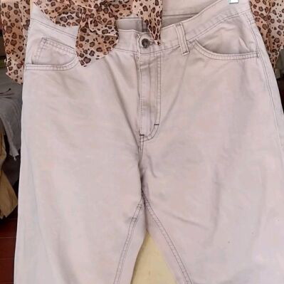 Americanino women's cotton pants used, size 32, beige