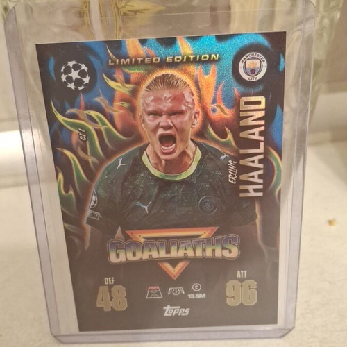Erling Haaland Topps Goaliaths limited edition card