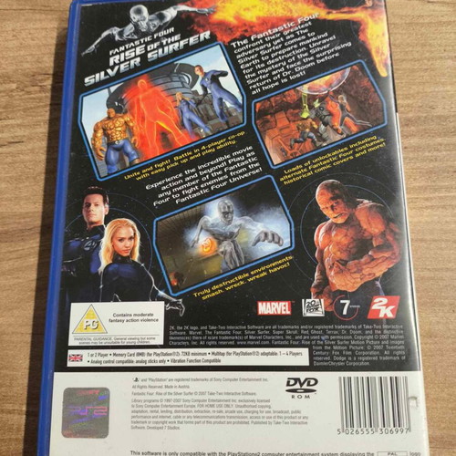 Fantastic Four Rise Of The Silver Surfer PlayStation 2 used PAL English