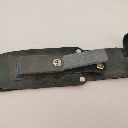 Diving knife with sheath used, 28cm length