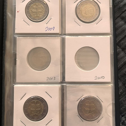 Slovakia 2 Euro Coin Collection Book like new