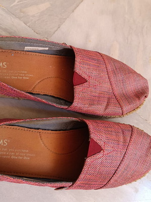 Toms espadrilles used, pink, size 37.5