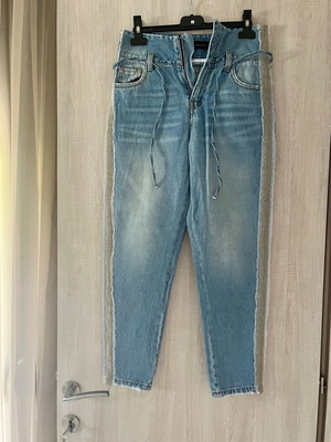 Trash & Luxury ψηλόμεσο τζιν S σαν καινούργιο, μπλε