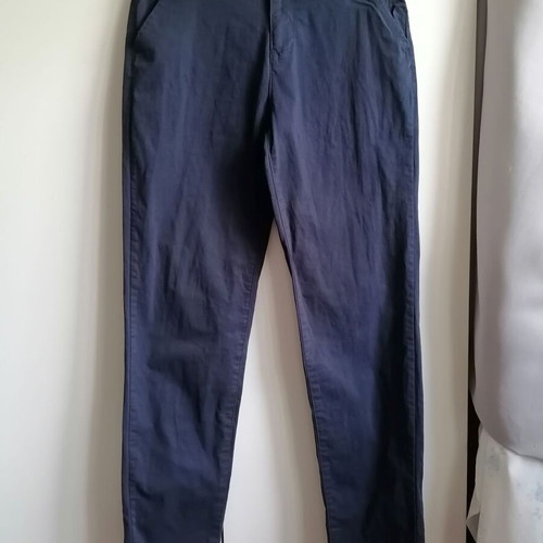 Hashtag cotton pants for boys age 14, blue