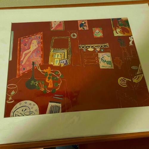 Matisse poster with mat and new