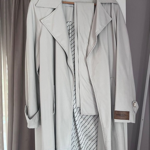 Vassia Kostara trench coat like new, beige and gray, size M