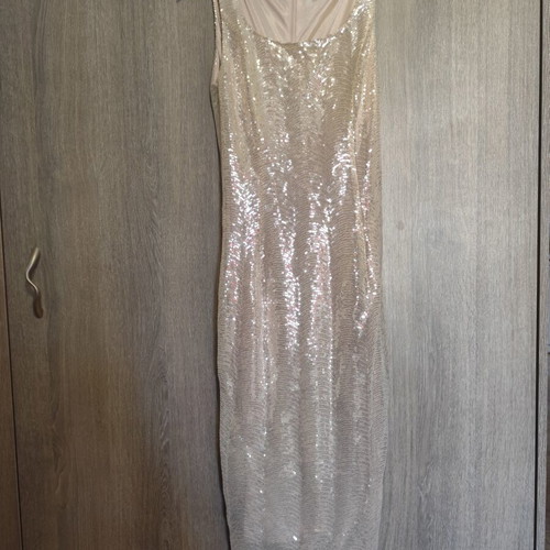 Matis Fashion sequin dress Small, like new, gold