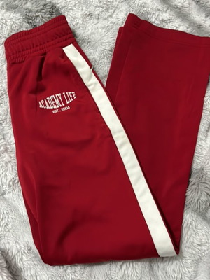 Bershka tracksuit used, red, size XS