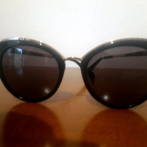 Rebecca Blu sunglasses used, black gold butterfly shape