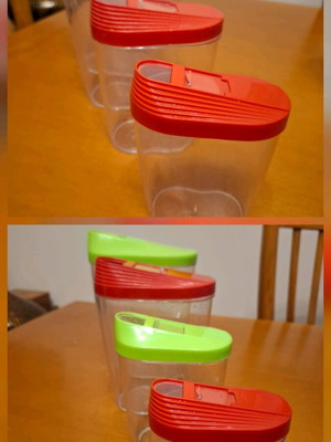 Set of 8 food storage containers like new