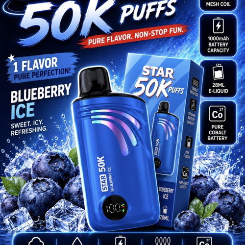Q50 Star 50K Puffs Disposable Vape, 28ml Pink Lemonade