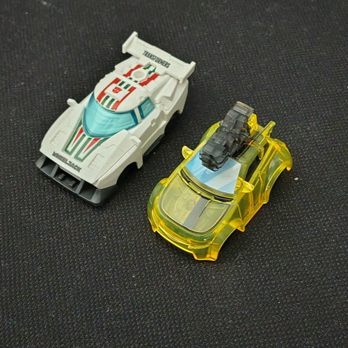 Transformers Bumblebee and Wheeljack toy cars