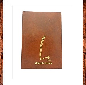 Μπλόκ βιβλιόδετο ελευθέρου σχεδίου 50 φύλλων Νεοχάρτ 17x25cm Sketch block