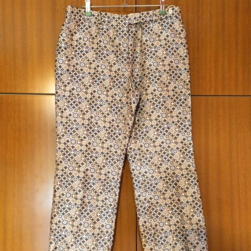 Celine Paris brocade silk pants like new, size M, colorful