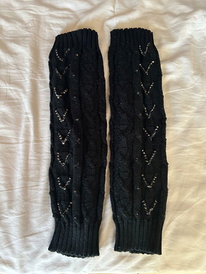 Leg warmers used, black