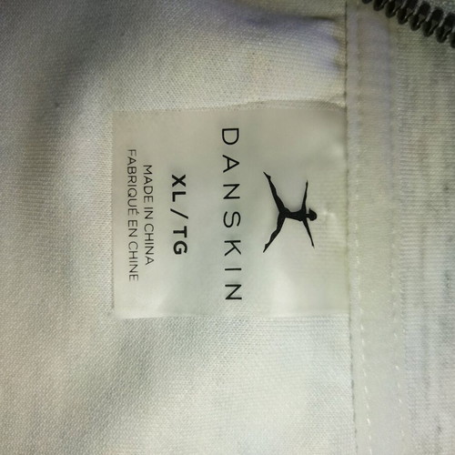 Danskin women's athletic sweatshirt like new, white gray XL