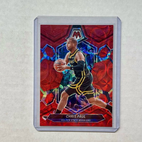 2023-24 Mosaic International Red Scope Prizm Chris Paul Warriors card new