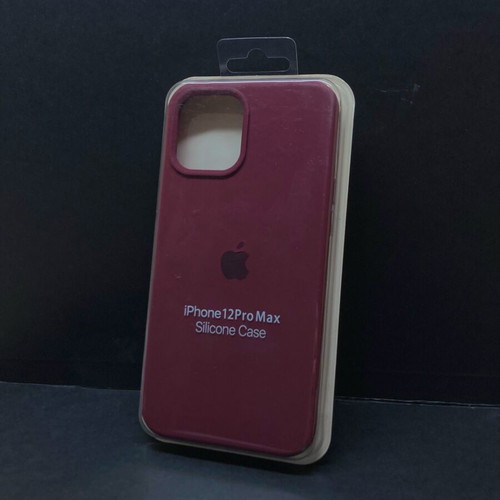 iPhone 12 Pro Max case new silicone burgundy