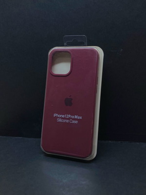iPhone 12 Pro Max case new silicone burgundy