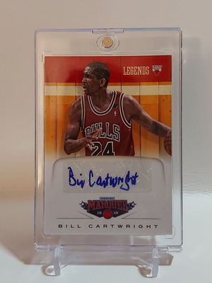 Panini Marquee Basketball Bill Cartwright Autographed Card new