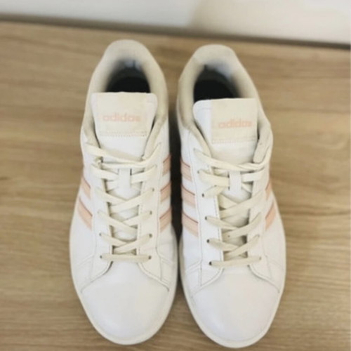 Adidas Grant Court 38 used, white and pink