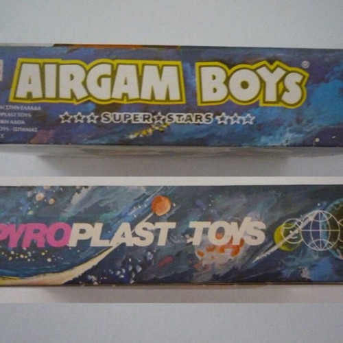 Pyroplast Airgam Boys Space Series 1985 box with 2 figures new
