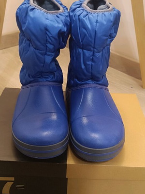 Crocs παιδικά χειμερινά αδιάβροχα μποτάκια J3 σαν καινούρια, μπλε