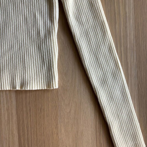 Zara crop sweater women's beige size M new
