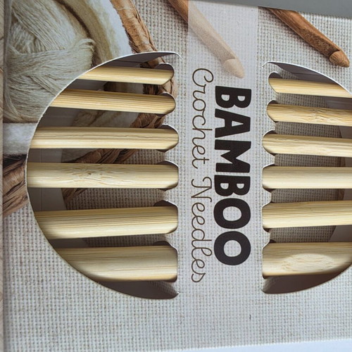 Avec bamboo crochet hook set, 6 pieces, sizes 4-10 mm