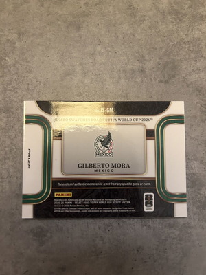 Gilberto Mora football patch collectible