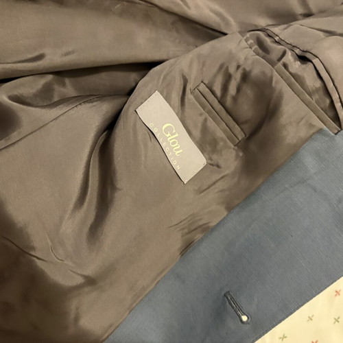Glou Collection men's jacket like new, ciel gray-blue, size Large EU 50-52