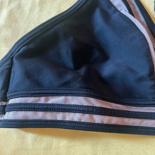 bikini top from Forever 21 that is sheer at the points I have indicated