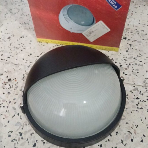Nova outdoor wall lamp with canopy, new, black aluminum