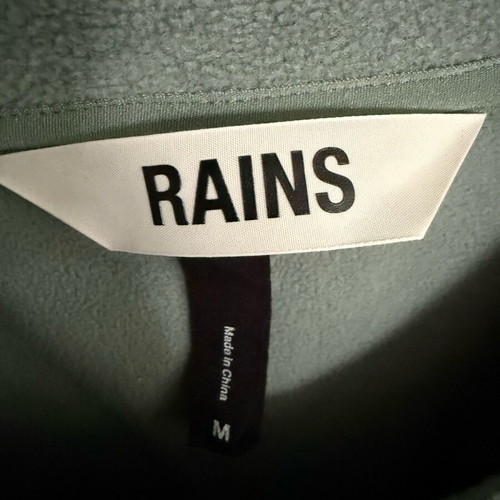 Rains fleece like new, unisex, size M, green