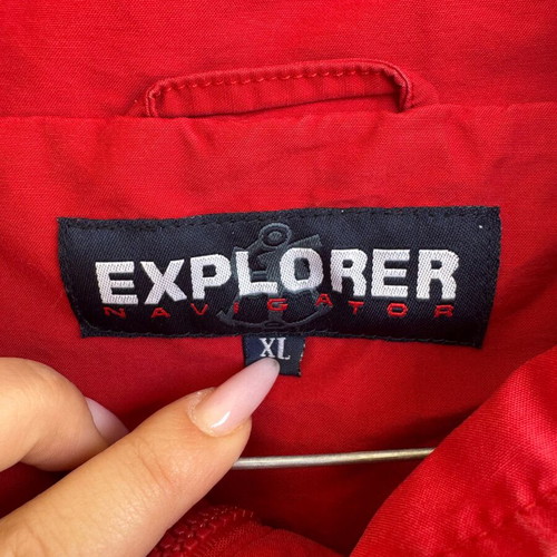 Men's summer windbreaker jacket XL red like new