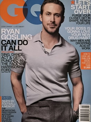 GQ Magazine January 2017 Ryan Gosling like new