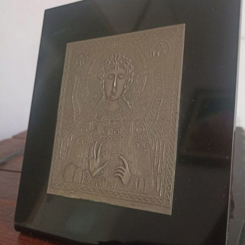 Archangel Michael by Ilias Lalaounis 14x14 cm (9.5x8 cm)
