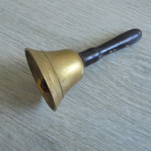 Old handbell with handle used