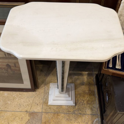 Marble table like new, 50x35 cm and 70 cm height