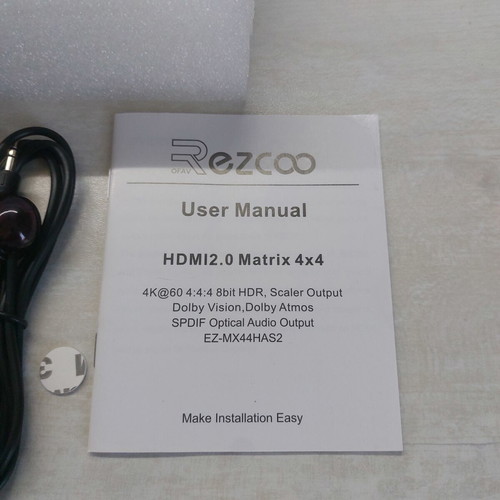 Ezcoo EZ-MX44HAS2 4x4 4K HDMI Matrix Switcher new