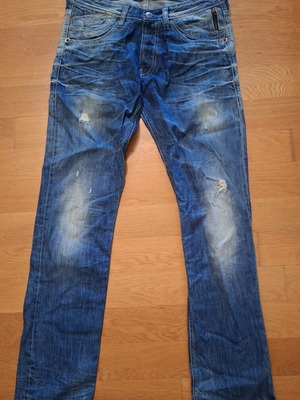 Scinn Jeans men's regular fit distressed blue jeans size 33 new