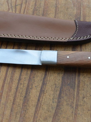 Cyprus Lapithiotiko Knife with Olive Wood Handle and Carbon Steel Blade New
