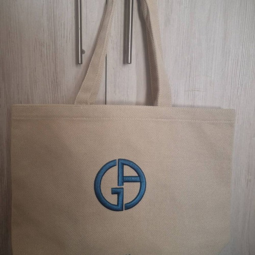 Giorgio Armani Beauty shoulder bag new beige blue