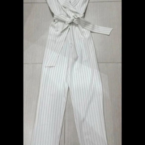 Enzzo one-piece jumpsuit like new, size S, black and white